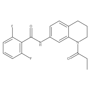 2,6-difluoro-N-(1-propanoyl-1,2,3,4-tetrahydroquinolin-7-yl)benzamide Structure