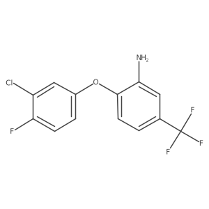 2-(3-Chloro-4-fluorophenoxy)-5-(trifluoromethyl)-phenylamine结构式