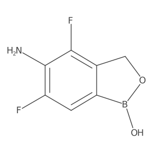 5-Amino-4,6-difluorobenzo[c][1,2]oxaborol-1(3H)-ol Structure