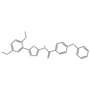 N-[5-(2,5-dimethoxyphenyl)-1,3,4-oxadiazol-2-yl]-4-phenoxybenzamide Structure