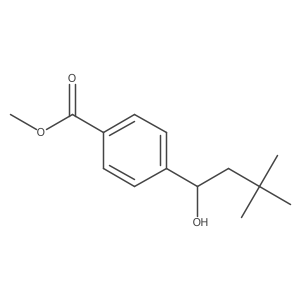 Methyl 4-(1-hydroxy-3,3-dimethylbutyl)benzoate Structure