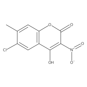 6-Chloro-4-hydroxy-7-methyl-3-nitrocoumarin Structure