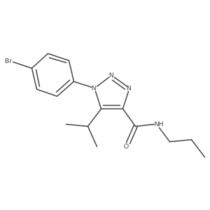 1-(4-bromophenyl)-5-isopropyl-N-propyl-1H-1,2,3-triazole-4-carboxamide Structure