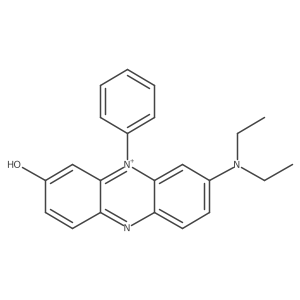 7-(Diethylamino)-3-hydroxy-5-phenylphenazinium结构式