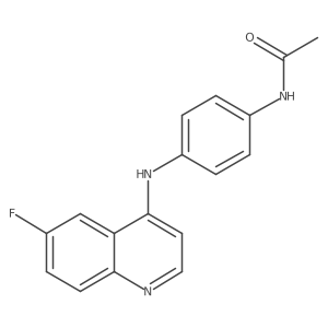 N-{4-[(6-fluoroquinolin-4-yl)amino]phenyl}acetamide Structure