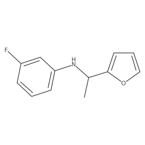 3-fluoro-N-[1-(furan-2-yl)ethyl]aniline结构式