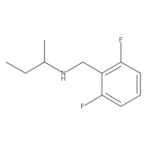 (Butan-2-yl)[(2,6-difluorophenyl)methyl]amine Structure