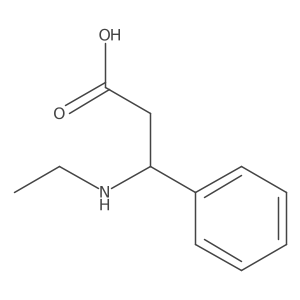 3-(Ethylamino)-3-phenylpropanoic acid Structure