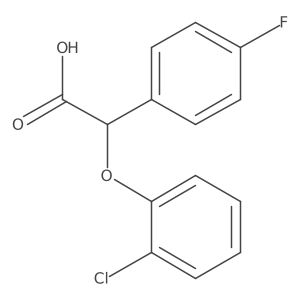 Benzeneacetic acid, I+/--(2-chlorophenoxy)-4-fluoro- Structure