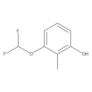 2-(Difluoromethoxy)-6-hydroxytoluene Structure