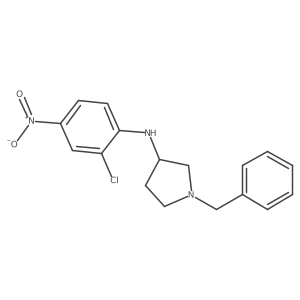 1-benzyl-N-(2-chloro-4-nitrophenyl)pyrrolidin-3-amine Structure