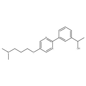1-{3-[5-(3-Dimethylaminopropoxy)pyrimidin-2-yl]phenyl}ethanol结构式