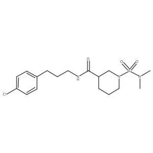 N-[3-(4-Chlorophenyl)propyl]-1-[(dimethylamino)sulfonyl]-3-piperidinecarboxamide Structure