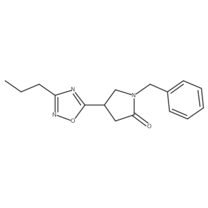 1-Benzyl-4-(3-propyl-1,2,4-oxadiazol-5-yl)pyrrolidin-2-one Structure