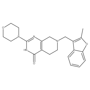 5,6,7,8-Tetrahydro-7-[(2-methyl-3-benzofuranyl)methyl]-2-(4-morpholinyl)pyrido[3,4-d]pyrimidin-4(3H)-one Structure