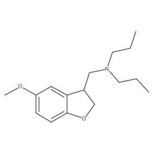 2,3-Dihydro-5-methoxy-N,N-dipropyl-3-benzofuranmethanamine Structure