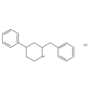 2-Benzyl-4-phenyl-piperazine hcl Structure