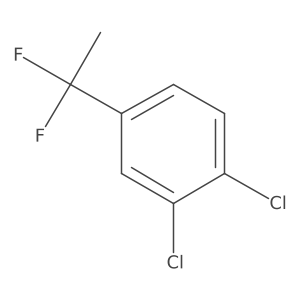 1,2-Dichloro-4-(1,1-difluoroethyl)benzene结构式