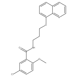 5-chloro-2-methoxy-N-(3-(quinolin-8-yloxy)propyl)benzamide Structure