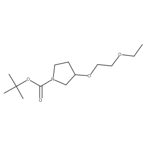 1-Boc-(R)-3-(2-ethoxyethoxy)pyrrolidine Structure