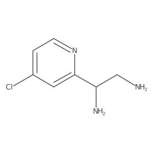 (1R)-1-(4-Chloro-2-pyridinyl)-1,2-ethanediamine结构式