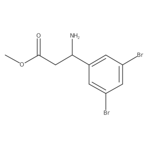 Methyl (3S)-3-amino-3-(3,5-dibromophenyl)propanoate Structure