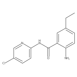 2-amino-N-(5-chloropyridin-2-yl)-5-ethylbenzamide结构式