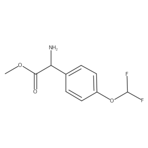 Methyl 2-amino-2-[4-(difluoromethoxy)phenyl]acetate Structure
