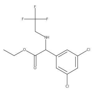 Ethyl 2-(3,5-dichlorophenyl)-2-[(2,2,2-trifluoroethyl)amino]acetate结构式