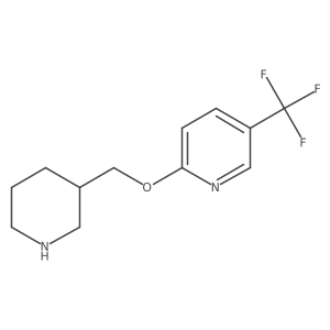 2-(Piperidin-3-ylmethoxy)-5-(trifluoromethyl)pyridine Structure