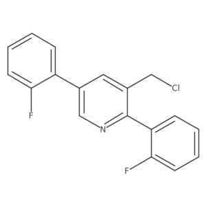 3-(Chloromethyl)-2,5-bis(2-fluorophenyl)pyridine Structure