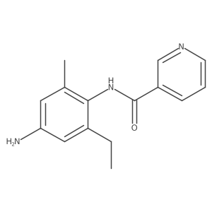 N-(4-amino-2-ethyl-6-methylphenyl)nicotinamide结构式
