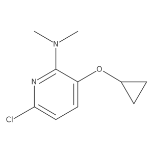 6-Chloro-3-cyclopropoxy-N,N-dimethylpyridin-2-amine结构式
