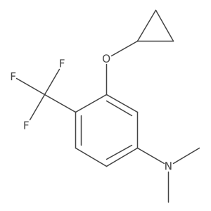 3-Cyclopropoxy-N,N-dimethyl-4-(trifluoromethyl)aniline结构式