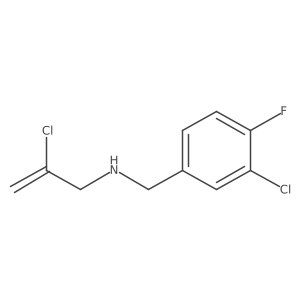 3-Chloro-N-(2-chloro-2-propen-1-yl)-4-fluorobenzenemethanamine结构式