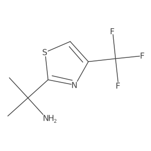 2-[4-(Trifluoromethyl)-1,3-thiazol-2-yl]propan-2-amine Structure