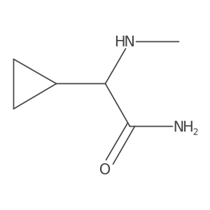 2-Cyclopropyl-2-(methylamino)acetamide结构式