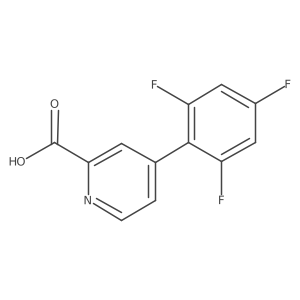 4-(2,4,6-Trifluorophenyl)picolinic acid Structure