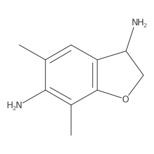 3,6-Benzofurandiamine, 2,3-dihydro-5,7-dimethyl-, (3R)-结构式