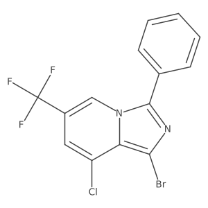 1-Bromo-8-chloro-3-phenyl-6-(trifluoromethyl)imidazo[1,5-a]pyridine Structure
