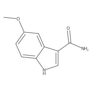 5-methoxy-1H-indole-3-carboxamide结构式