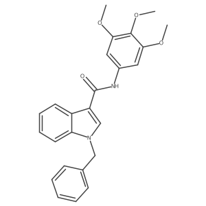 1-benzyl-N-(3,4,5-trimethoxyphenyl)-1H-indole-3-carboxamide Structure