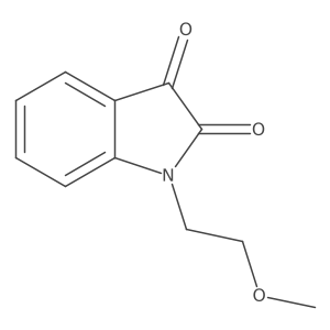 1-(2-methoxyethyl)-1H-indole-2,3-dione Structure