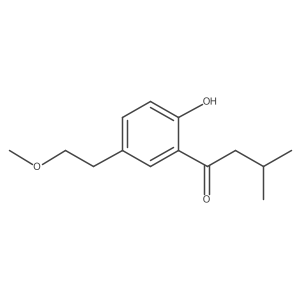 1-(2-Hydroxy-5-(2-methoxyethyl)phenyl)-3-methylbutan-1-one结构式