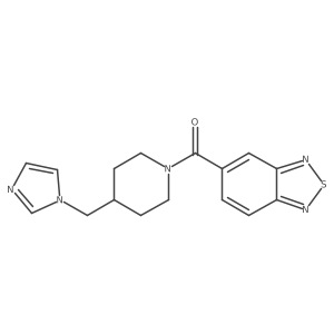 (4-((1H-imidazol-1-yl)methyl)piperidin-1-yl)(benzo[c][1,2,5]thiadiazol-5-yl)methanone Structure