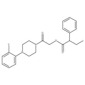 2-[4-(2-Fluorophenyl)piperazin-1-yl]-2-oxoethyl 2-phenylbutanoate Structure