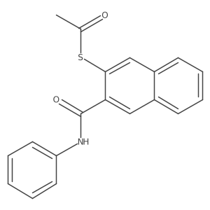 Ethanethioic acid, S-[3-[(phenylamino)carbonyl]-2-naphthalenyl] ester Structure