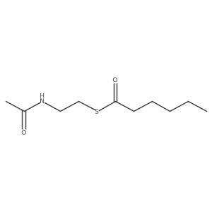 Hexanethioic acid S-(2-acetylamino-ethyl)ester 2,2,3,3,4,4,5,5,6,6,6-d11 Structure