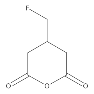 4-(Fluoromethyl)oxane-2,6-dione结构式