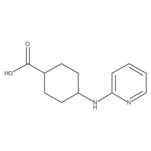 cis-4-(Pyridin-2-ylamino)cyclohexanecarboxylic acid结构式